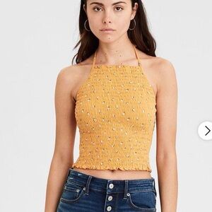 American Eagle floral halter top - Size XS